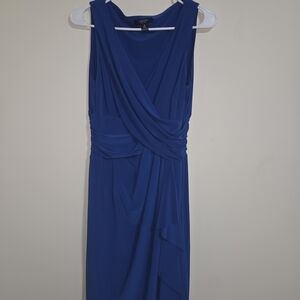 Chaps Royal Blue Asymmetrical Dress